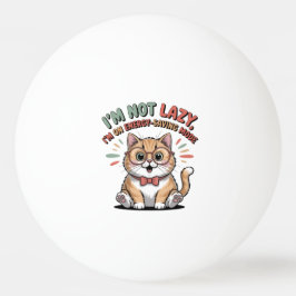 Pelota De Ping Pong Gato en Modo de Ahorro de Energía