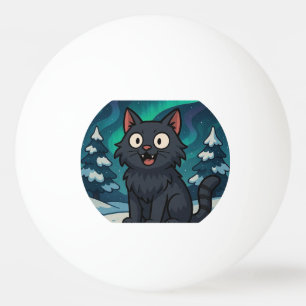 Pelota De Ping Pong Gato Yule navideño islandés