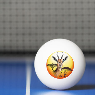 Pelota De Ping Pong Gazelle Animal salvaje Antelope africano