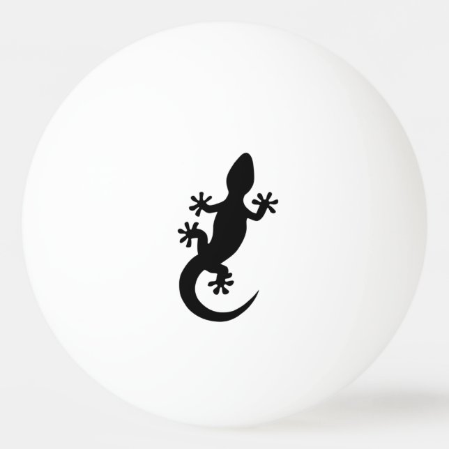 Pelota De Ping Pong gecko noir (Anverso)