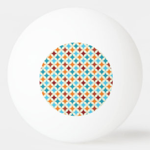 Pelota De Ping Pong Geométrico De Estilismo: Patrón Viejo Sin Marea