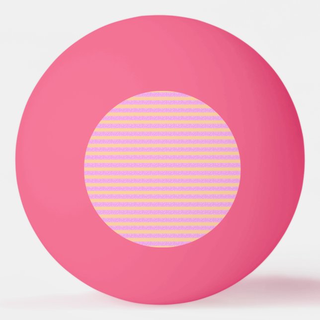 Pelota De Ping Pong Geométrico Rosa  (Anverso)