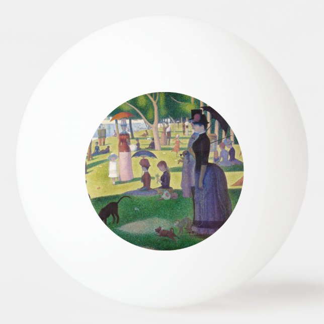 Pelota De Ping Pong Georges Seurat - Domingo en La Grande Jatte (Anverso)