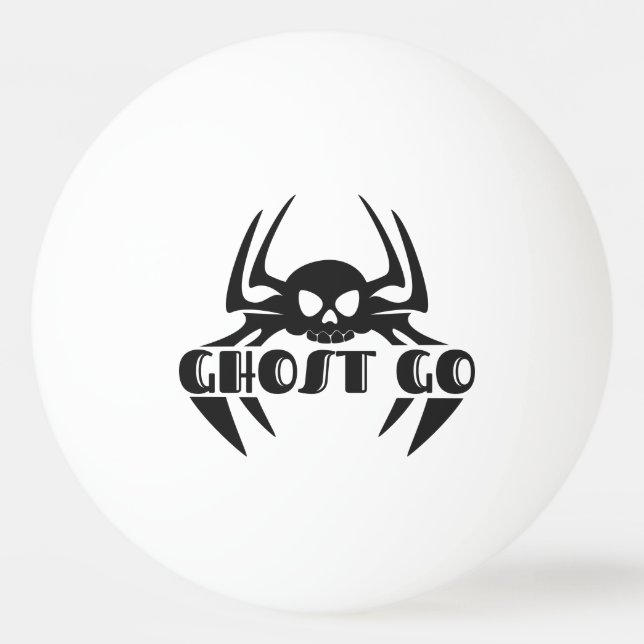 Pelota De Ping Pong Ghost Go Spooky Season (Anverso)