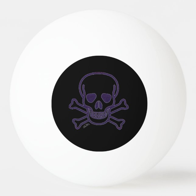 Pelota De Ping Pong Ghost Skull 1 estrella de ping pong ball (Anverso)