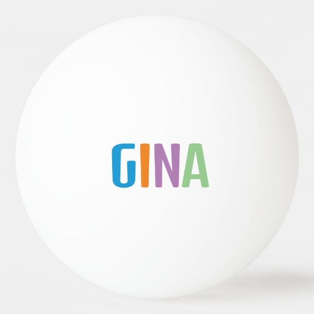 Pelota De Ping Pong Gina (Anverso)