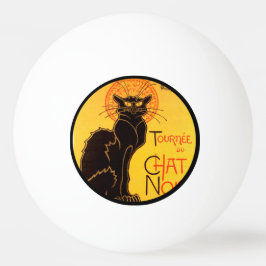 Pelota De Ping Pong Gira del Chat Noir - Póster Vintage