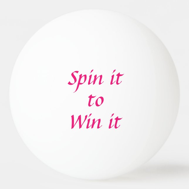 Pelota De Ping Pong Girarlo para ganarlo editable (Anverso)