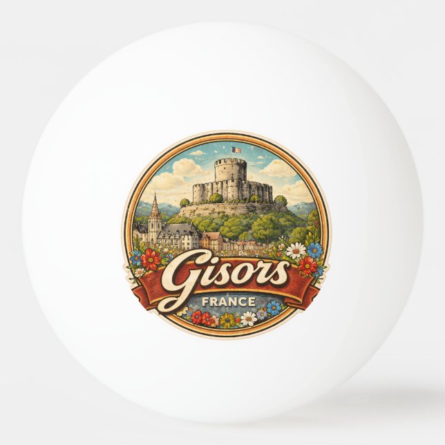 Pelota De Ping Pong Gisors Francia (Anverso)