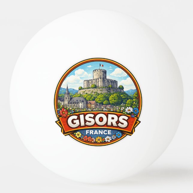 Pelota De Ping Pong Gisors Francia (Anverso)