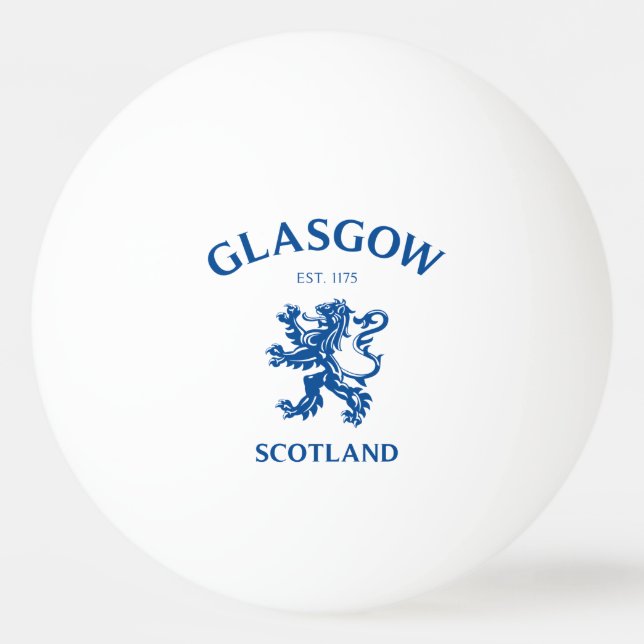 PELOTA DE PING PONG GLASGOW, ESCOCIA (Anverso)