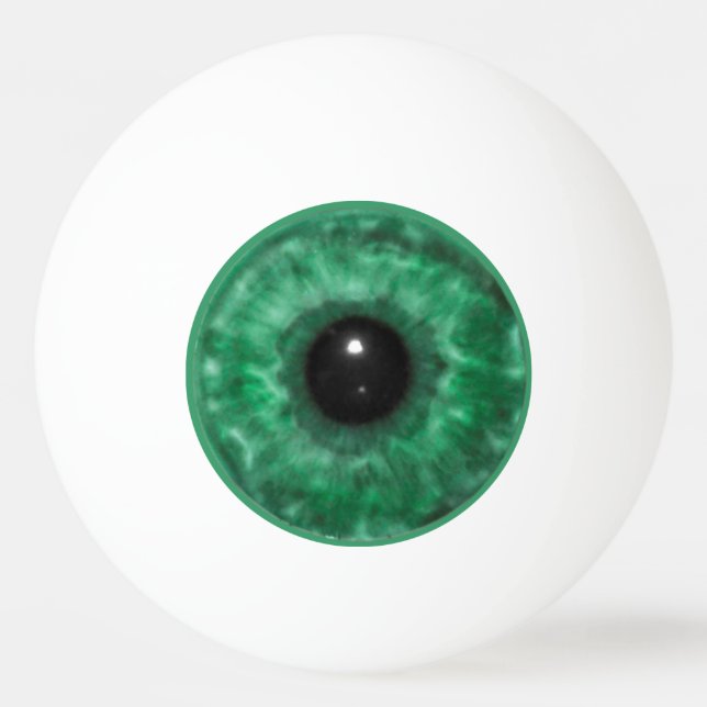 Pelota De Ping Pong Globo del ojo verde (Anverso)