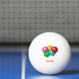 Pelota De Ping Pong Globos de cinco cumpleaños personalizados
