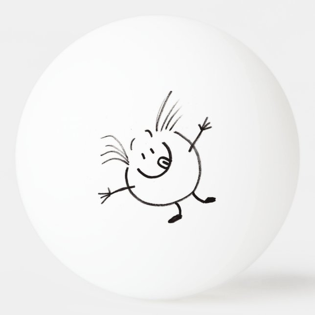 Pelota De Ping Pong Goofy Doodle Guy Ping Pong Balls (Anverso)