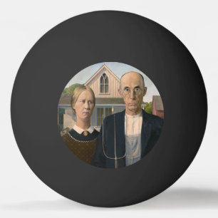 Pelota De Ping Pong Gótico Americano: Pobre agricultor rural