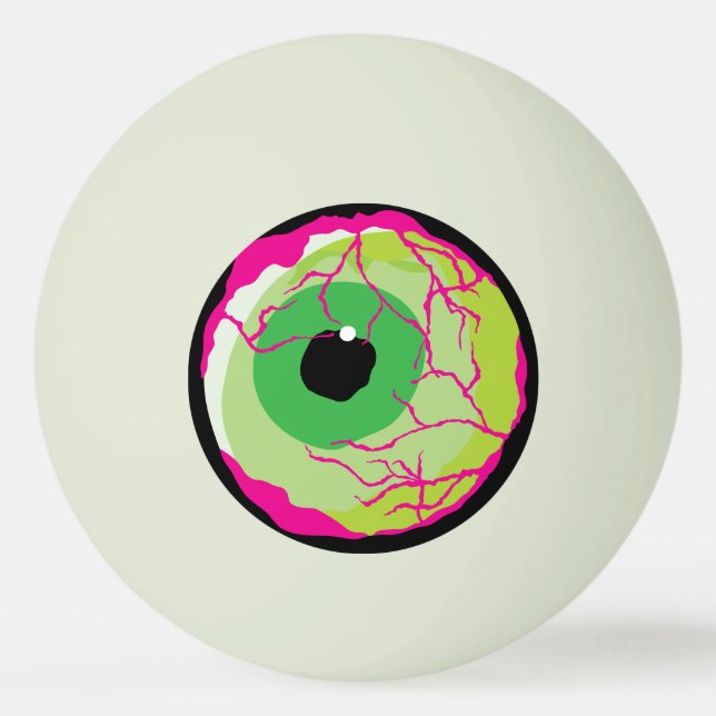 Pelota De Ping Pong Graciosa cerveza zombie de béisbol o (Anverso)