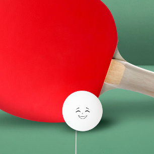 Pelota De Ping Pong Graciosa Risa Cara Ping Pong Ball