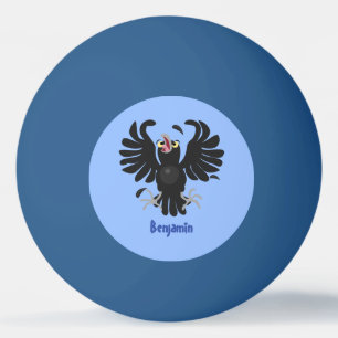 Pelota De Ping Pong Gracioso ilustracion de personalizado de cuervos l