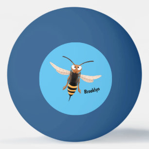 Pelota De Ping Pong Gracioso ilustracion personalizado de avispas de a