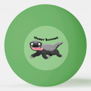 Pelota De Ping Pong Gracioso ilustracion personalizado de insignia con