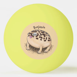 Pelota De Ping Pong Gracioso ilustracion personalizado de rana de lluv