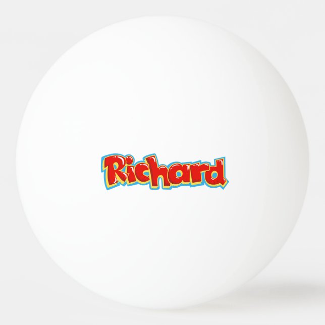 Pelota De Ping Pong Graffiti de Richard (Anverso)