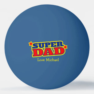 Pelota De Ping Pong Gráfica de super papá y tu propia foto