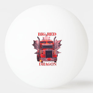 PELOTA DE PING PONG GRAN DRAGÓN ROJO