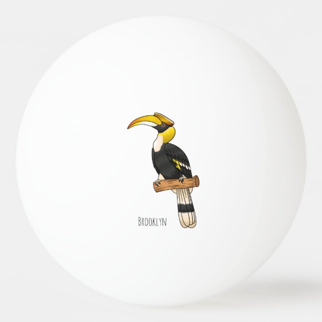 Pelota De Ping Pong Gran ilustracion de personalizado de aves de balle (Anverso)