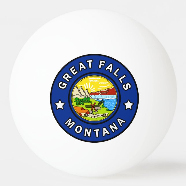Pelota De Ping Pong Great Falls Montana (Anverso)
