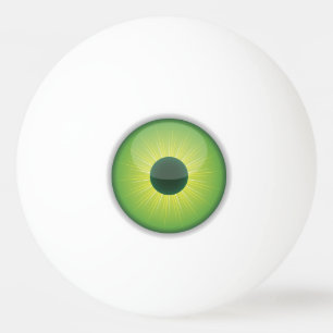 Pelota De Ping Pong Green Eye Pong Ball Eyeballs