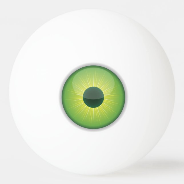 Pelota De Ping Pong Green Eye Pong Ball Eyeballs (Anverso)