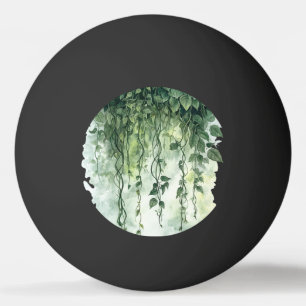 Pelota De Ping Pong Green Ivy Leopard