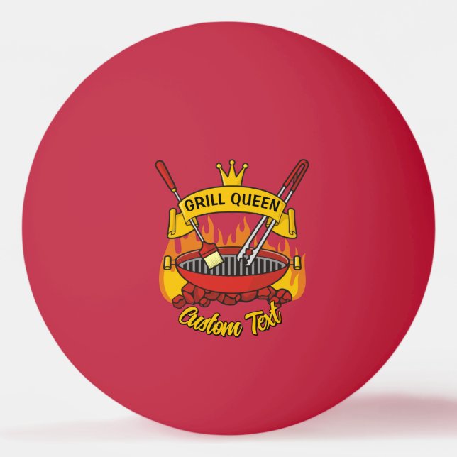 Pelota De Ping Pong Grill Queen (Anverso)