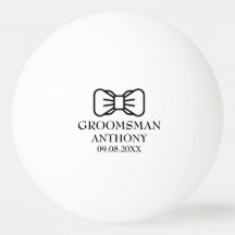 Groomsman Bachelor Party Black Modern Boda