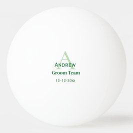 Pelota De Ping Pong groomsmen de equipo simple y personalizado en mono