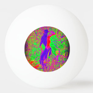 Pelota De Ping Pong groovy retro púrpura hippie sirena