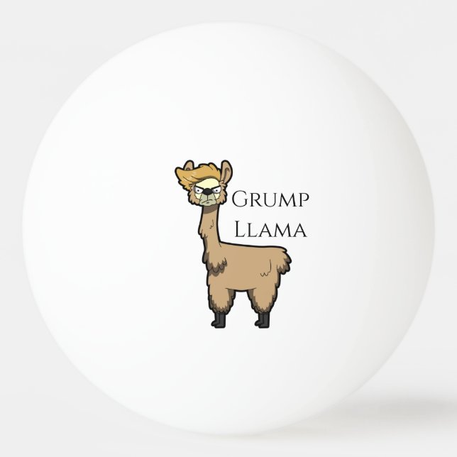 Pelota De Ping Pong Grump Llama Ping-Pong Ball (Anverso)