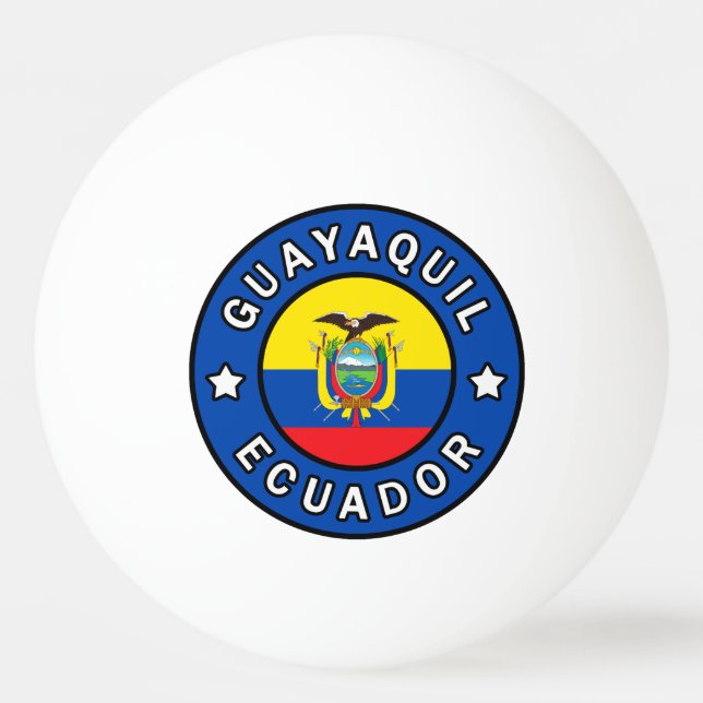 Pelota De Ping Pong Guayaquil Ecuador (Anverso)