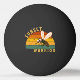 Pelota De Ping Pong Guerrero del atardecer
