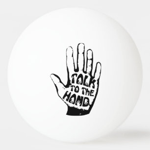 Pelota De Ping Pong Hablar Con La Mano
