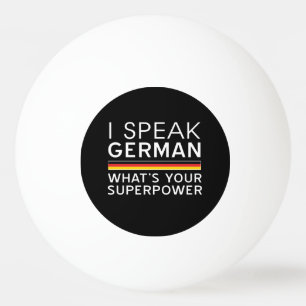 Pelota De Ping Pong ¿Hablo alemán cuál es su superpotencia?