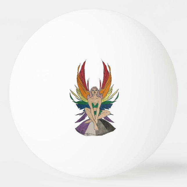 Pelota De Ping Pong Hada asexual (Anverso)