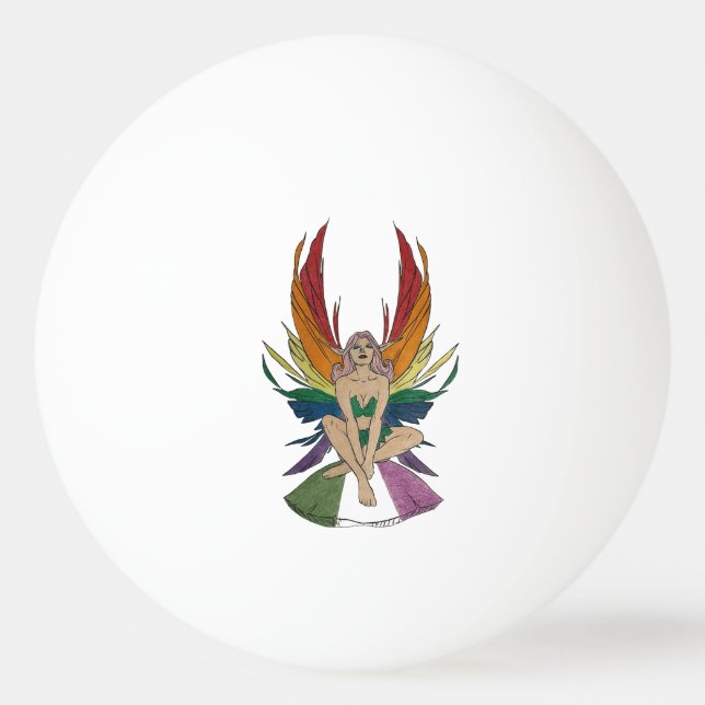Pelota De Ping Pong Hada Genderqueer (Anverso)