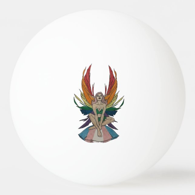 Pelota De Ping Pong Hada Transgénero (Anverso)