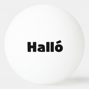 Pelota De Ping Pong Halló islandés { Hello ) Idioma Íslenska