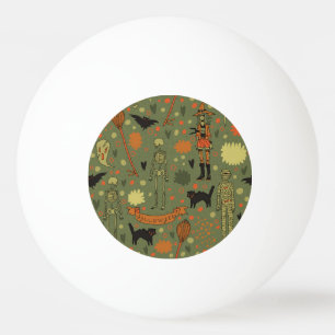 Pelota De Ping Pong Halloween Haunt: Mezcla de cosechas espeluznantes