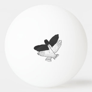 Pelota De Ping Pong Hand Silhouette Eagle
