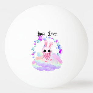 Pelota De Ping Pong  Happiness magic sweet bunny in the rainbow
