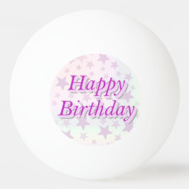 Pelota De Ping Pong Happy Birthday!!